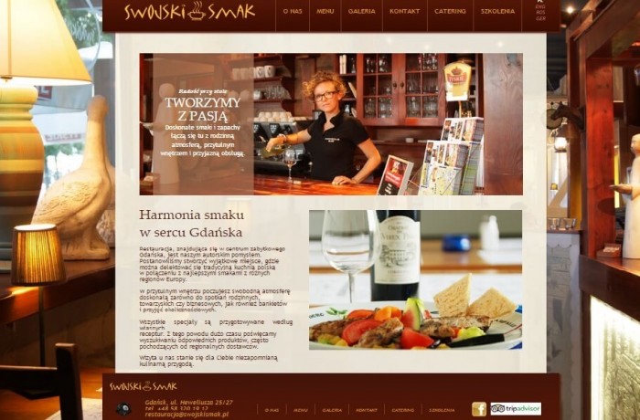 Budowa strony dla Restauracji „Swojski Smak” z Gdańska
