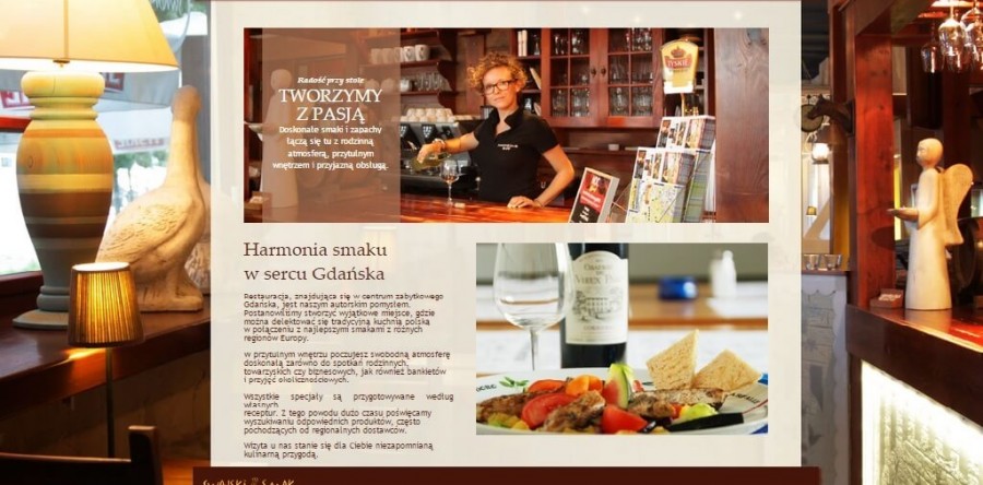 Budowa strony dla Restauracji „Swojski Smak” z Gdańska