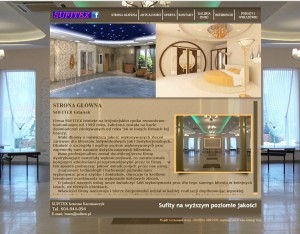 Budowa strony internetowej dla firmy SUFITEX z Gdanska