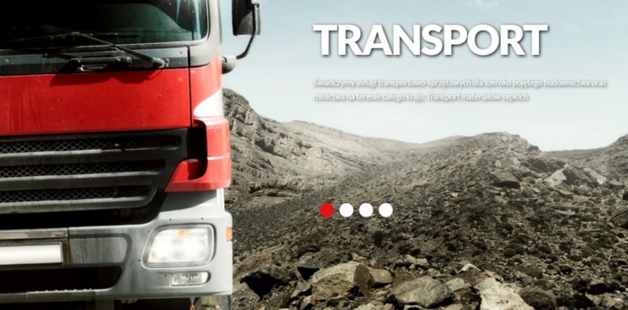Budowa strony dla firmy Speed-Bud-Trans w Cedrach Wielkich