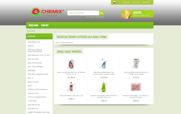 Budowa strony dla Chemix